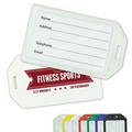 Rigid Plastic Luggage Tag with 1-Color Imprint